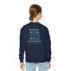 INADcure Rare Disease Day 2023 Zebra I AM LOVED (Front and Back Print) Youth Crewneck Sweatshirt - Image 6