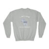INADcure Rare Disease Day 2023 Zebra I AM LOVED (Front and Back Print) Youth Crewneck Sweatshirt - Image 13