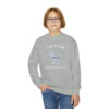 INADcure Rare Disease Day 2023 Zebra I AM LOVED (Front and Back Print) Youth Crewneck Sweatshirt - Image 15