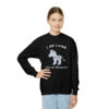 INADcure Rare Disease Day 2023 Zebra I AM LOVED (Front and Back Print) Youth Crewneck Sweatshirt - Image 11