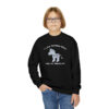 INADcure Rare Disease Day 2023 Zebra (Front and Back Print) Youth Crewneck Sweatshirt - Image 9
