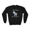 INADcure Rare Disease Day 2023 Zebra I AM LOVED (Front and Back Print) Youth Crewneck Sweatshirt - Image 7