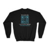 INADcure Rare Disease Day 2023 Zebra I AM LOVED (Front and Back Print) Youth Crewneck Sweatshirt - Image 8