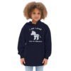 INADcure Rare Disease Day 2023 Zebra I AM LOVED (Front and Back Print) Kids fleece hoodie - Image 3