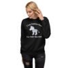 INADcure Rare Disease Day 2023 Zebra (Front and Back Print) CUSTOM NAME Unisex Premium Sweatshirt - Image 2