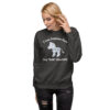 INADcure Rare Disease Day 2023 Zebra (Front and Back Print) CUSTOM NAME Unisex Premium Sweatshirt