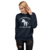 INADcure Rare Disease Day 2023 Zebra (Front and Back Print) CUSTOM NAME Unisex Premium Sweatshirt - Image 4