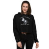 INADcure Rare Disease Day 2023 Zebra (Front and Back Print) Crop Hoodie - Image 2