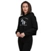 INADcure Rare Disease Day 2023 Zebra (Front and Back Print) Crop Hoodie - Image 4