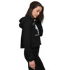 INADcure Rare Disease Day 2023 Zebra (Front and Back Print) Crop Hoodie - Image 5