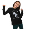 INADcure Rare Disease Day 2023 Zebra I AM LOVED (Front and Back Print)Youth long sleeve tee - Image 2