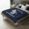 INADcure Rare Disease Day 2023 Zebra (Front and Back Print) Velveteen Minky Blanket (Two-sided print)