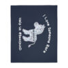INADcure Rare Disease Day 2023 Zebra (Front and Back Print) Velveteen Minky Blanket (Two-sided print) - Image 2