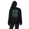 INADcure Rare Disease Day 2023 Zebra I AM LOVED (Front and Back Print) Unisex Premium Sweatshirt - Image 3