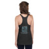 INADcure Rare Disease Day 2023 Zebra (Front and Back Print) Women's Racerback Tank - Image 3