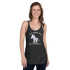 INADcure Rare Disease Day 2023 Zebra (Front and Back Print) Women's Racerback Tank - Image 2