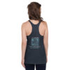 INADcure Rare Disease Day 2023 Zebra (Front and Back Print) Women's Racerback Tank - Image 4