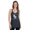 INADcure Rare Disease Day 2023 Zebra (Front and Back Print) Women's Racerback Tank