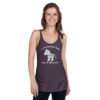 INADcure Rare Disease Day 2023 Zebra (Front and Back Print) Women's Racerback Tank - Image 5