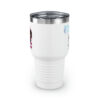 INADcure Dream For Javeria, INADcure Foundation and QR code on Back Ringneck Tumbler, 30oz - Image 2