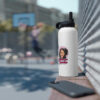 INADcure Dream For Javeria, INADcure Foundation and QR code on Back Stainless Steel Water Bottle, Standard Lid - Image 6