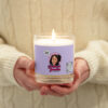 INADcure Dream For Javeria,  and QR code on BackGlass jar soy wax candle - Image 2