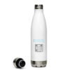 INADcure Dream For Javeria, INADcure Foundation and QR code on Back Stainless Steel Water Bottle - Image 3