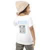 INADcure Dream For Javeria, INADcure Foundation and QR code on Back Toddler Short Sleeve Tee - Image 6