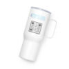 INADcure Dream For Javeria, INADcure Foundation and QR code on Back Travel mug with a handle - Image 3