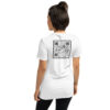 INADcure Dream For Javeria, QR code on Back Short-Sleeve Unisex T-Shirt - Image 12