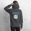 INADcure Dream For Javeria, INADcure Foundation and QR code on Back Unisex Hoodie - Image 3