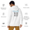INADcure Dream For Javeria, INADcure Foundation and QR code on Back Unisex Hoodie - Image 2