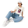 INADcure Dream For Javeria, INADcure Foundation and QR code on Back Women’s crop top