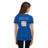 INADcure Dream For Javeria, INADcure Foundation and QR code on Back Youth Short Sleeve T-Shirt - Image 3