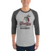 Skeets CUSTOM NAME 3/4 sleeve raglan shirt - Image 3