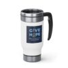 INADcure Give Hope Stainless Steel Travel Mug with Handle, 14oz - Image 4