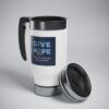 INADcure Give Hope Stainless Steel Travel Mug with Handle, 14oz - Image 5
