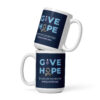 INADcure Give Hope White glossy mug - Image 3