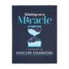 INADcure Miracle Blue Hourglass Velveteen Minky Blanket (Two-sided print)