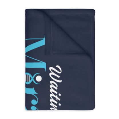 INADcure Miracle Blue Hourglass Velveteen Minky Blanket (Two-sided print) - Image 3