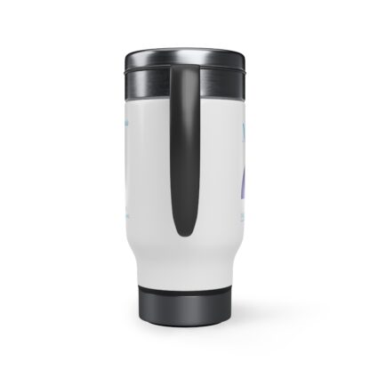 INADcure Miracle Shooting Star Front and Back Print Stainless Steel Travel Mug with Handle, 14oz - Image 3