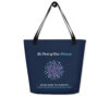 INADcure Miracle Purple Shooting Star Front and Back Print Large Tote Bag - Image 4