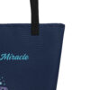 INADcure Miracle Blue Shooting Star Front and Back Print Large Tote Bag - Image 2