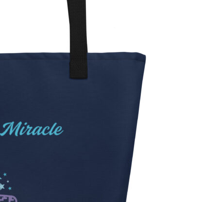 INADcure Miracle Purple Shooting Star Front and Back Print Large Tote Bag - Image 2