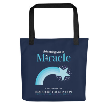 INADcure Miracle Blue Shooting Star Front and Back Print Tote bag - Image 4