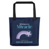 INADcure Miracle Purple Shooting Star Front and Back Print Tote bag