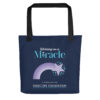 INADcure Miracle Purple Shooting Star Front and Back Print Tote bag - Image 4