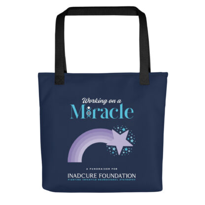 INADcure Miracle Purple Shooting Star Front and Back Print Tote bag - Image 4