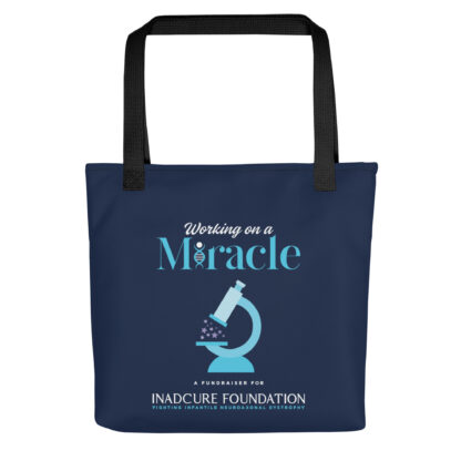 INADcure Miracle Blue Microscope Front and Back Print Tote bag - Image 4