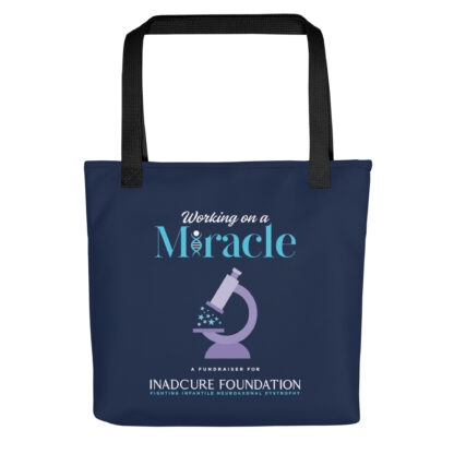 INADcure Miracle Purple Microscope Front and Back Print Tote bag - Image 4